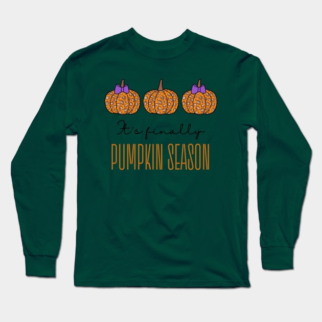 It's Finally Pumpkin Season Long Sleeve T-Shirt by thehectic6